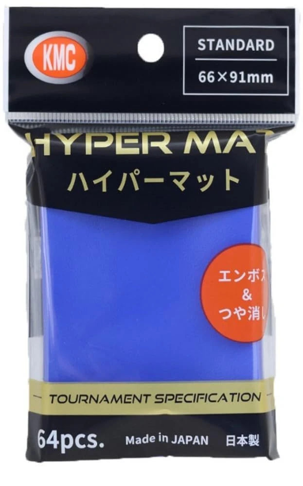 KMC Standard Sleeves - Hyper Strong Blue (64 Sleeves)
