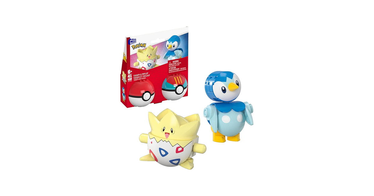 Mega Pokemon Poke Ball 2 Pack: Togepi & Piplup