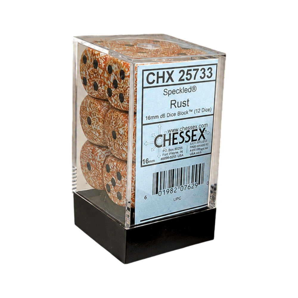 Chessex: Speckled® 16mm d6 Rust Dice Block (12 dice)
