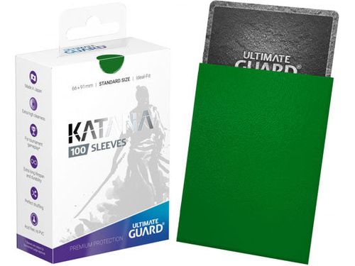 Ultimate Guard Katana Sleeves Standard Size (100) - Green
