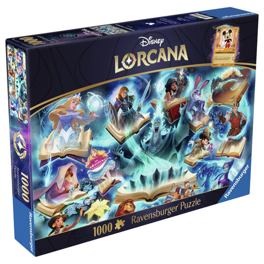 Disney Lorcana Jigsaw Puzzle Glimmers of the Realm: Sapphire (1000 pieces)