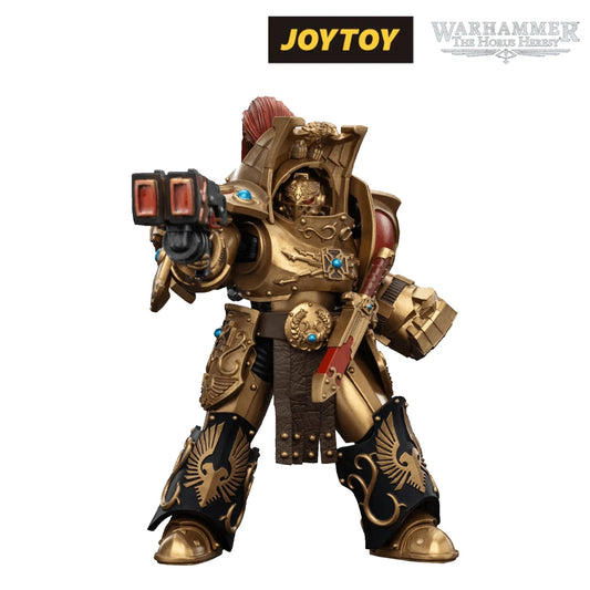 Warhammer The Horus Heresy Action Figure 1/18 Legio Custodes Aquilon Terminator Squad Aquilon with twin-linked Adrathic Destructor 14 cm