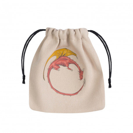Dragon Beige & Multicolor Dice Bag