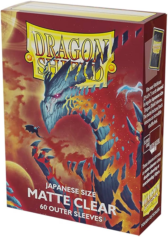 Dragon Shield Japanese Size Matte Clear Outer Sleeves - Clear Cosmere