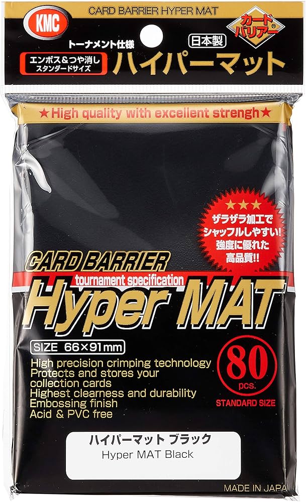 KMC Standard Sleeves - Hyper Mat Black