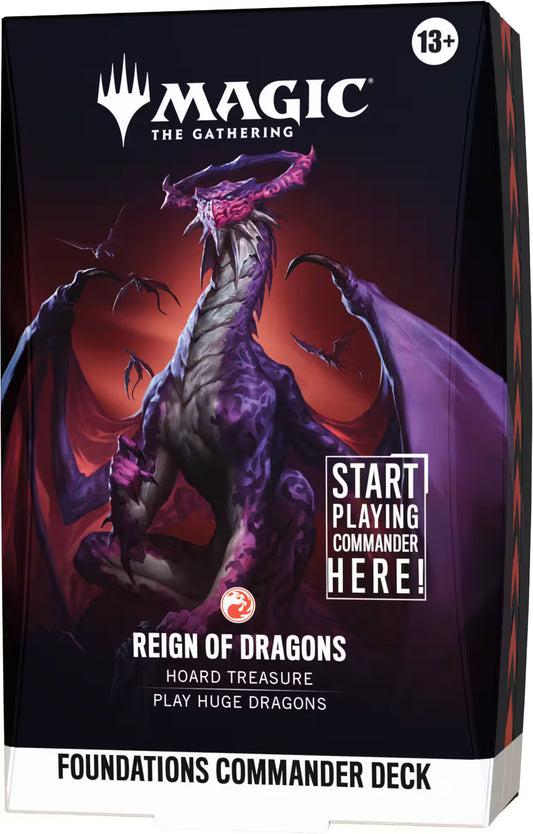 Magic the Gathering: Foundations Starter Commander Deck: Reign of Dragons