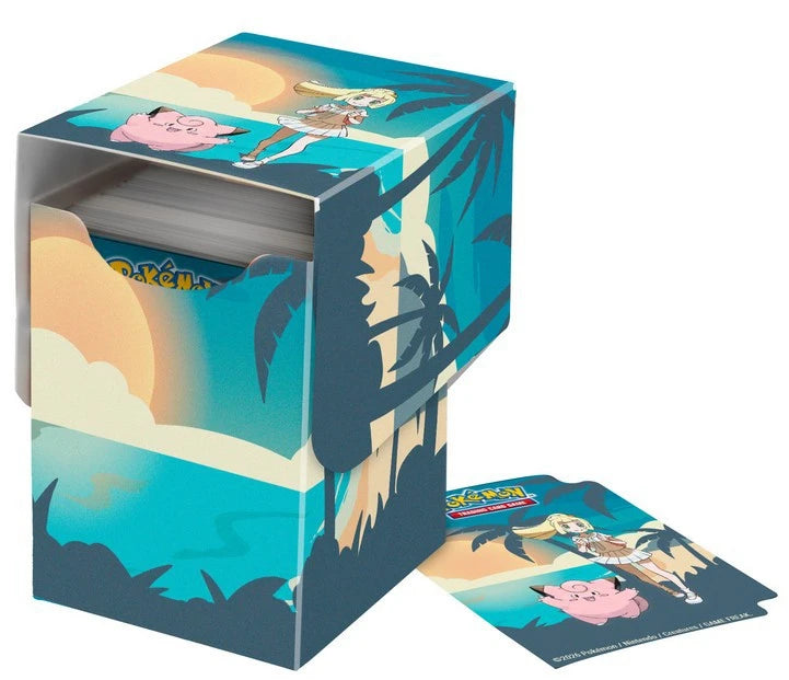Ultra Pro: Lillie and Clefairy 100+ DECK BOX® for the Pokémon Trading Card Game
