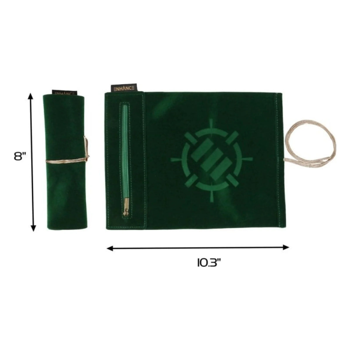 ENHANCE Tabletop Roll on a Scroll™ Dice & Rolling Mat: Green