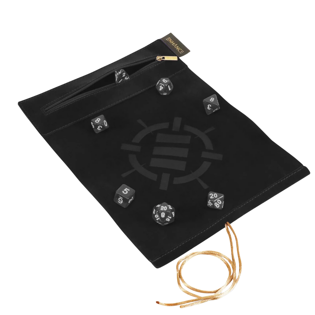 ENHANCE Tabletop Roll on a Scroll™ Dice & Rolling Mat: Black