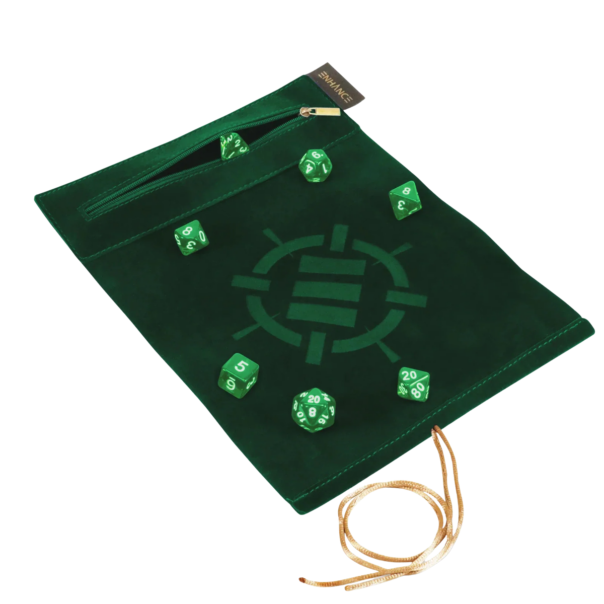 ENHANCE Tabletop Roll on a Scroll™ Dice & Rolling Mat: Green