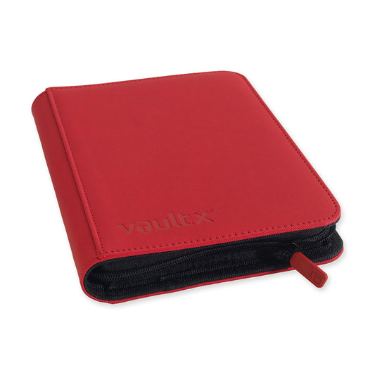 Vault X 4-Pocket Exo-Tec® Zip Binder - Fire Red