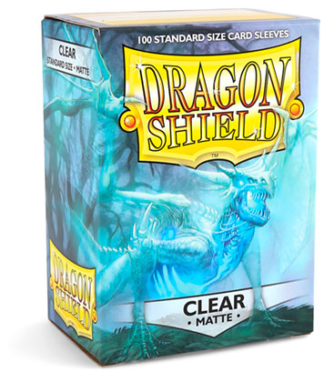 Dragon Shield: Standard Sleeves - Matte Clear (100 Sleeves)