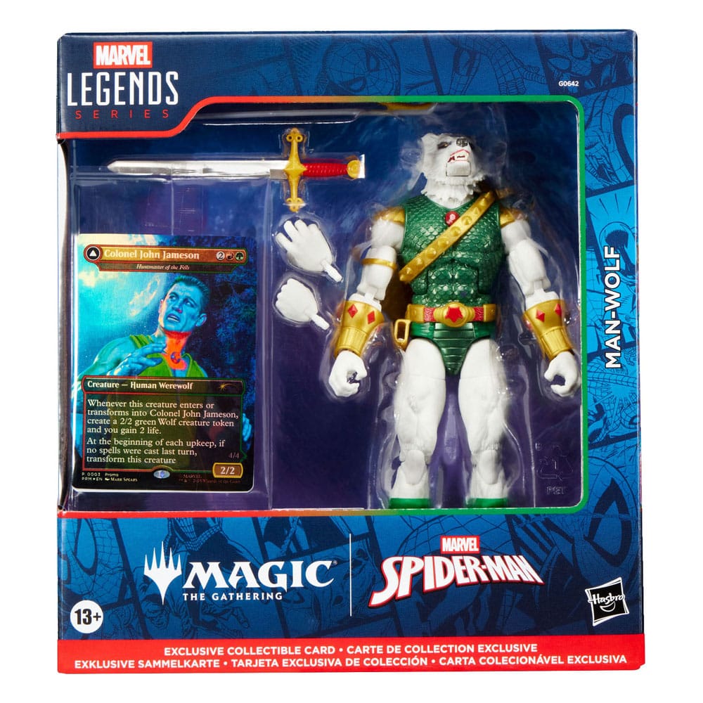 Marvel Legends Magic: The Gathering Action Figure Man-Wolf (plus Exclusive Foil Card) 15 cm