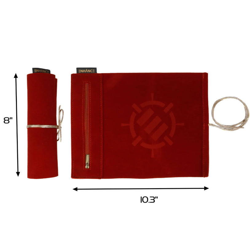 ENHANCE Tabletop Roll on a Scroll™ Dice & Rolling Mat: Red