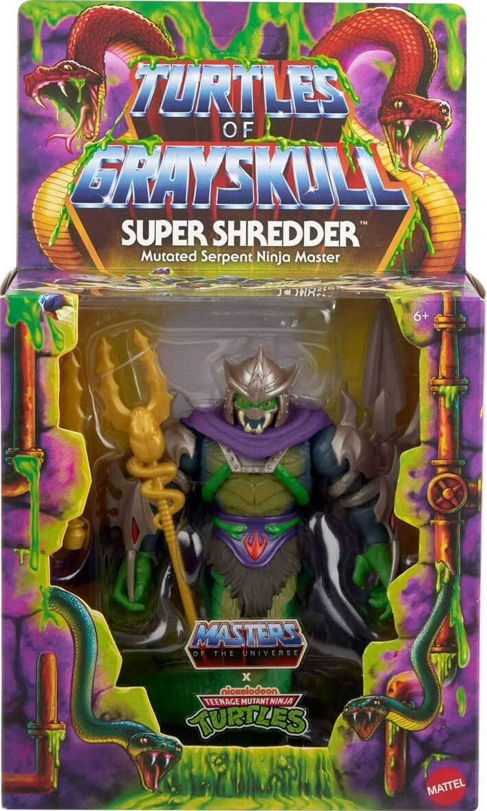 MOTU x TMNT: Turtles of Grayskull Deluxe Action Figure Super Shredder 14 cm